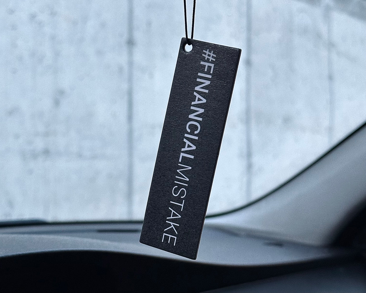 Financial Mistake #financialmistake - Car Hanging Air Freshener