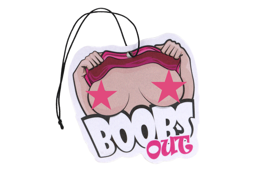 B00bs Out - Car Hanging Air Freshener