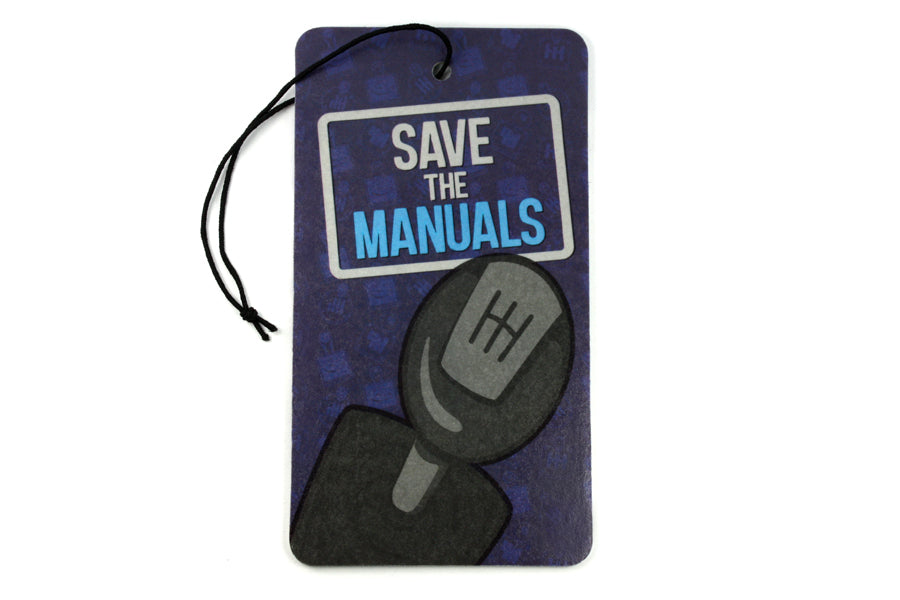 Save The Manuals - Car Hanging Air Freshener